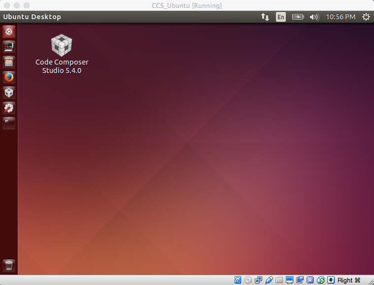 VirtualBox VM console window with Ubuntu desktop